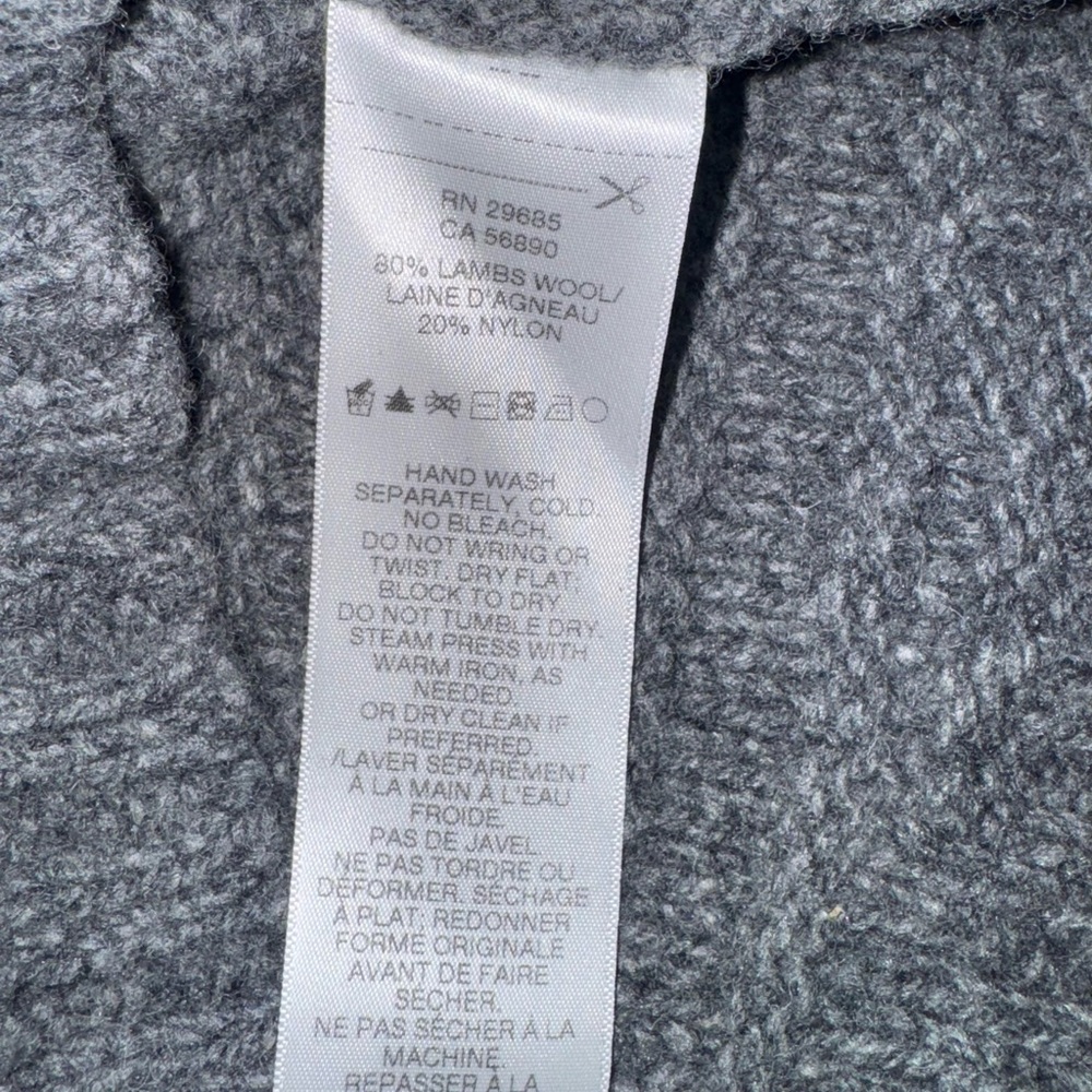 Pendleton Mens Medium Gray Lambswool Crewneck Swe… - image 6